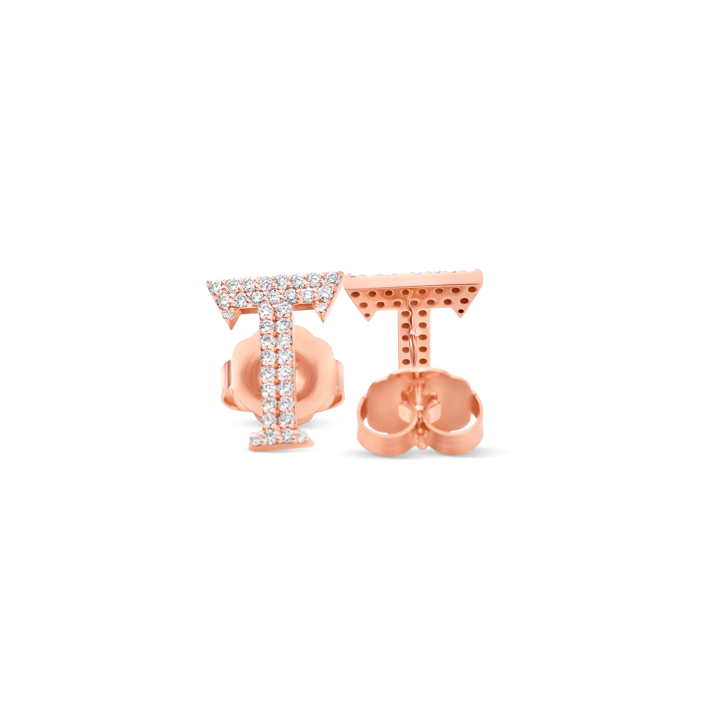 Earrings-18 Karat Solid Gold With Diamonds For Women