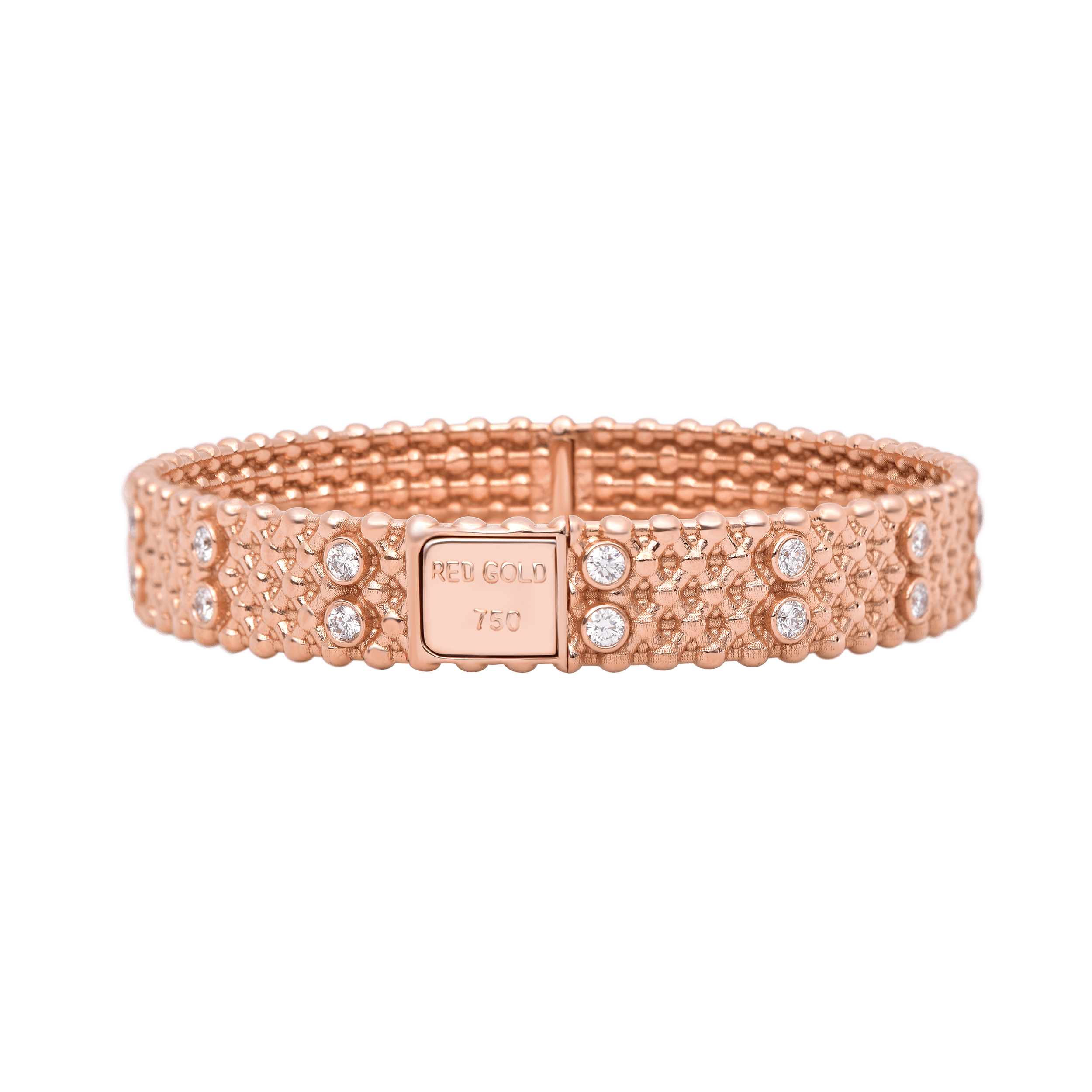 Only You Wide Amber Hue Gold Bangle Bracelet with Diamonds