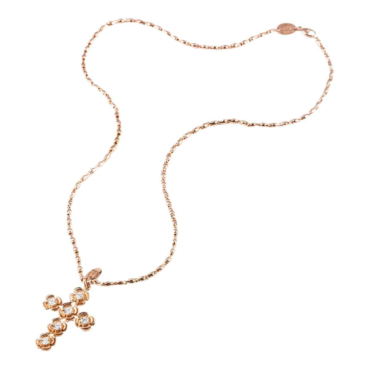 PETAL DIAMOND CROSS - Chris Aire Fine Jewelry & Timepieces
