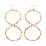GOLD INFINITY DIAMOND EARRINGS - Chris Aire Fine Jewelry & Timepieces