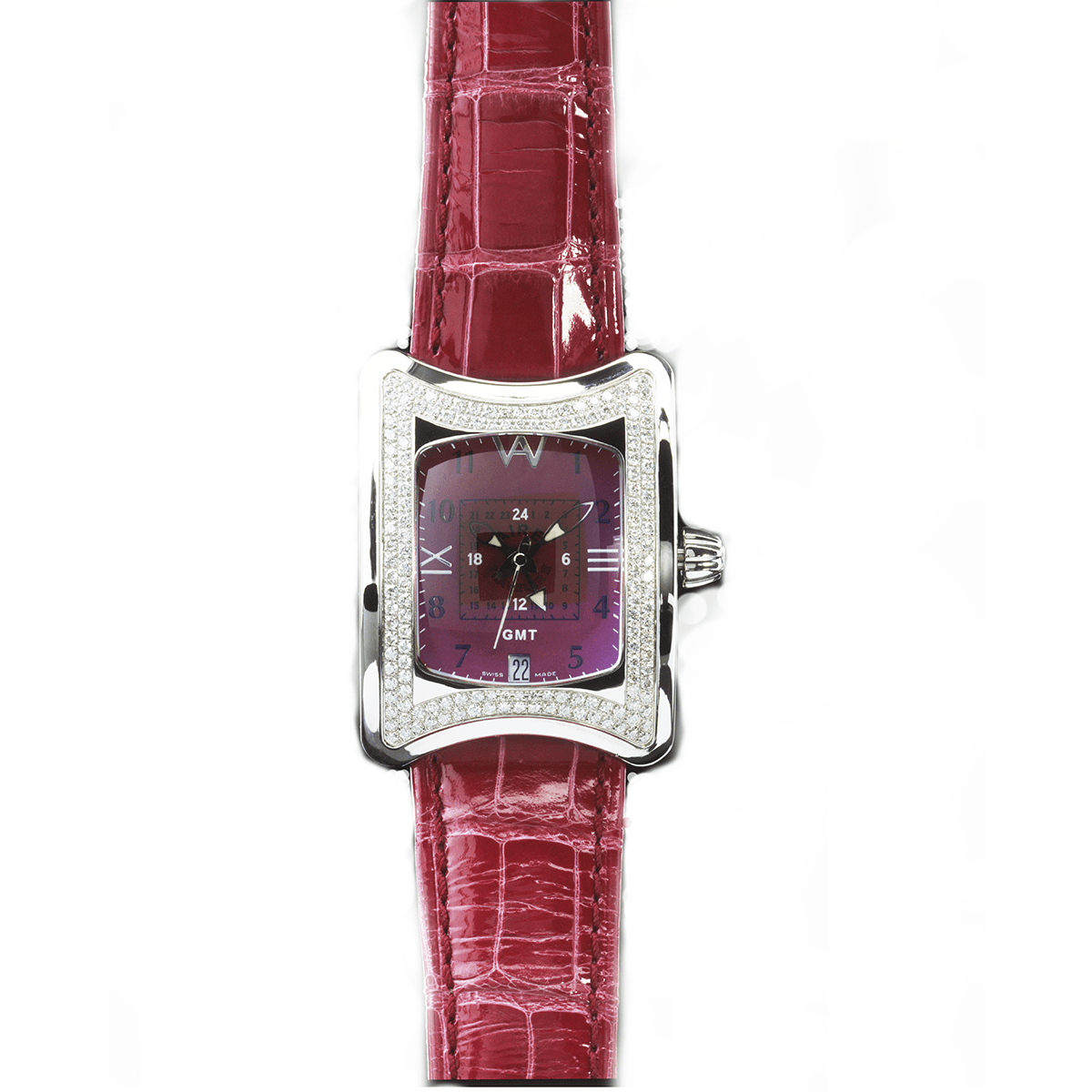 Watch - Aire Traveler II GMT Swiss Made Automatic Unique Diamond Watch For Men And Women