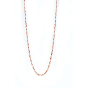 Yellow Gold Tennis Necklace - Bike chain - Diamond Necklace - Red Gold®
