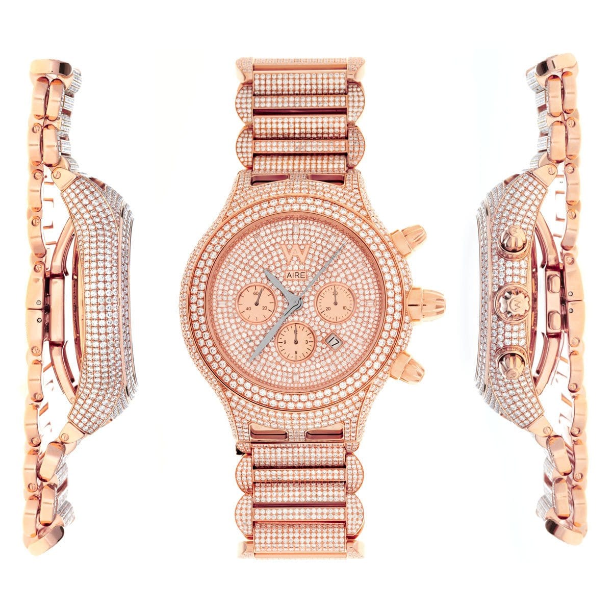 CHRIS AIRE PARLAY CHRONOMATIC FULL DIAMOND WATCH - Chris Aire Fine Jewelry & Timepieces