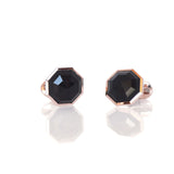 Gold Cufflinks - Celestial 18 Karat Gold & Onyx Cufflinks - RED GOLD®