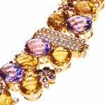18 Karat Amber Hue Gold Gemstones Necklace – Hollywood Royalty Necklace - Chris Aire Fine Jewelry & Timepieces