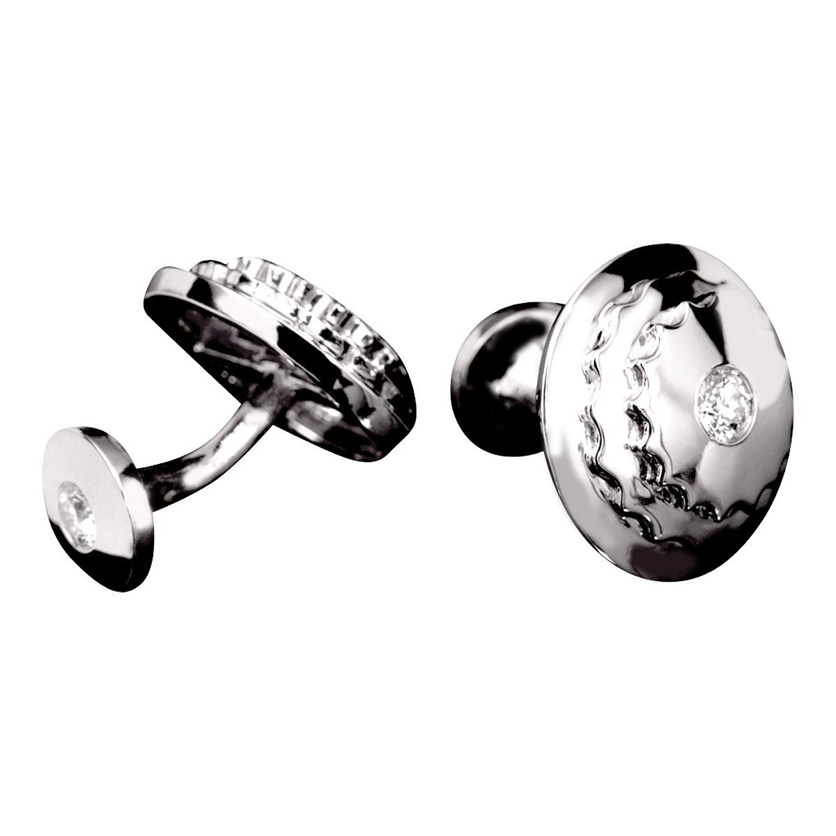 Diamond studded cufflinks Clearance