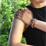 Diamond ring with green Tourmaline signature RED GOLD® collection - Chris Aire Fine Jewelry & Timepieces