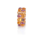 18 KARAT AMBER HUE GOLD MULTI-COLOR GEMSTONES BRACELET - HOLLYWOOD ROYALTY BRACELET - Chris Aire Fine Jewelry & Timepieces