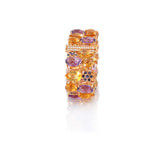 18 KARAT AMBER HUE GOLD MULTI-COLOR GEMSTONES BRACELET - HOLLYWOOD ROYALTY BRACELET - Chris Aire Fine Jewelry & Timepieces