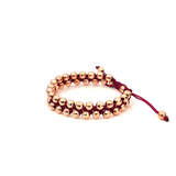 14-Karat Solid Gold Prayer Bead Bracelet - RED GOLD®