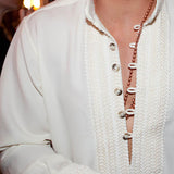 GOLD NECKLACE  - AFRICAN BEAD CHAIN - Chris Aire Fine Jewelry & Timepieces