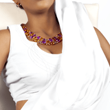 Necklace Hollywood Royalty Necklace in 18-Karat Solid Gold with Multi-Colored Natural Gemstones