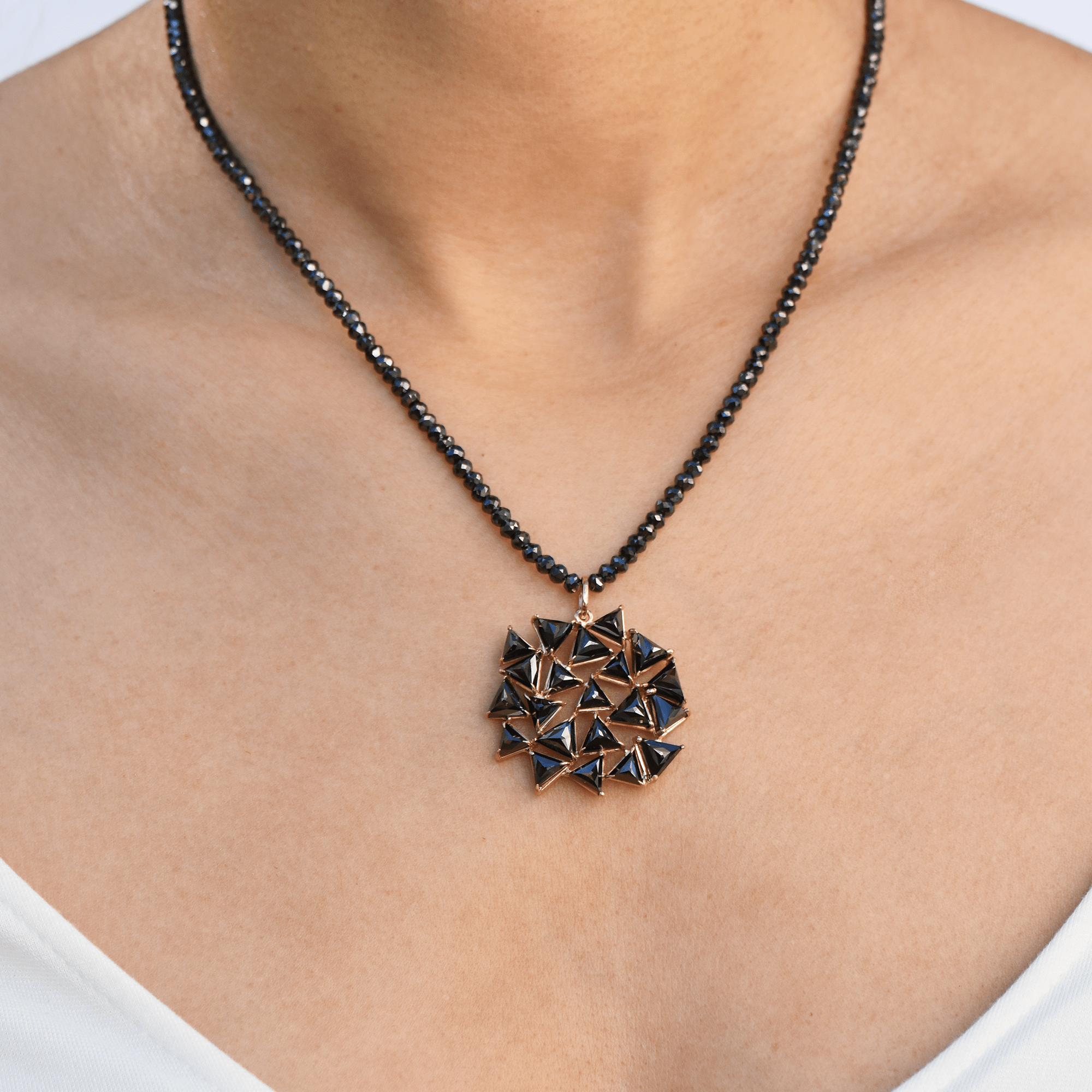 Necklace - Angel Of Blessing Black Diamond Necklace