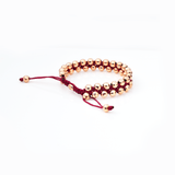 14-Karat Solid Gold Prayer Bead Bracelet - RED GOLD®