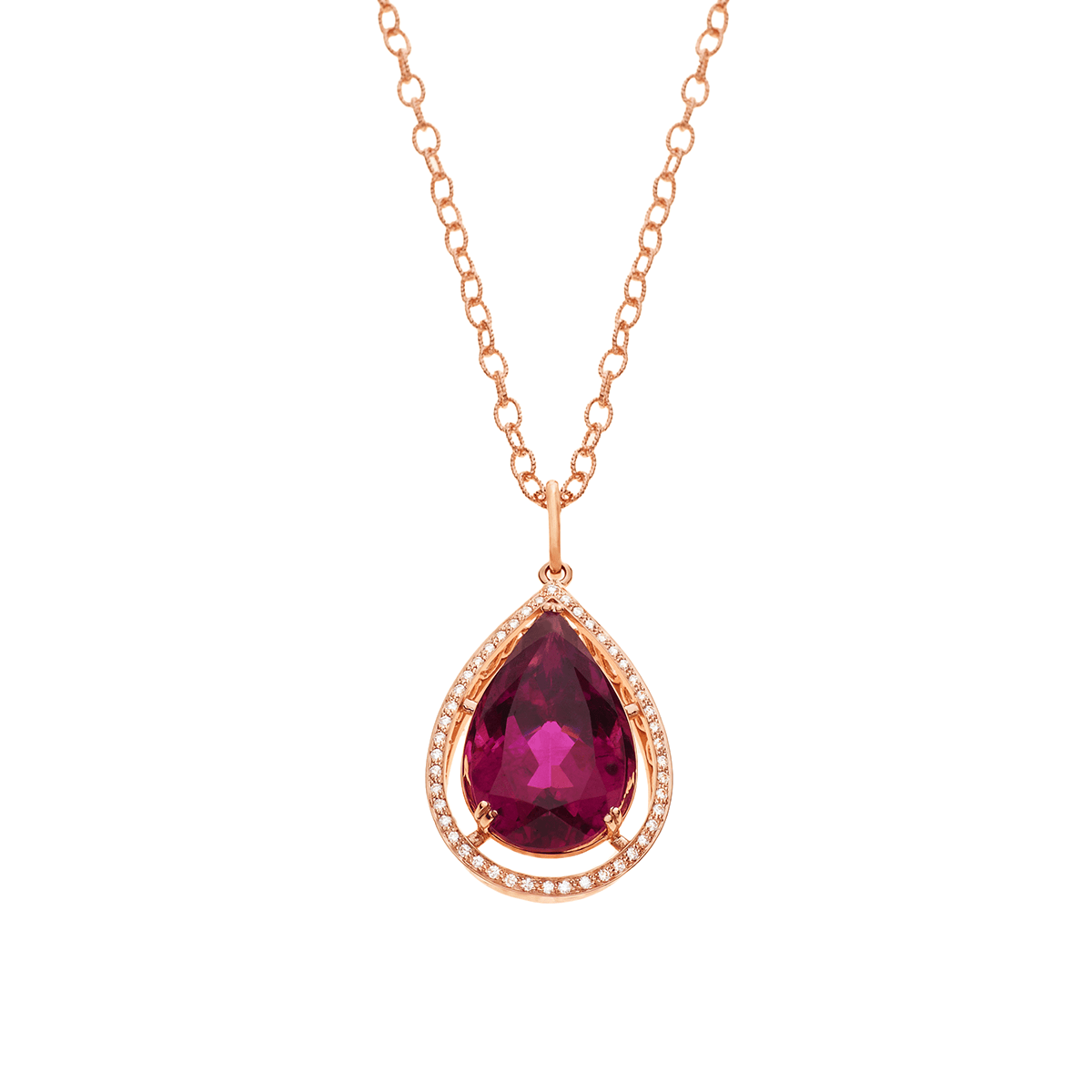 Red discount tourmaline necklace