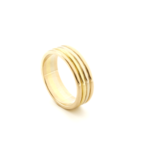 CHRIS AIRE WEDDING BAND - TRI-COLOR GOLD - Chris Aire Fine Jewelry & Timepieces