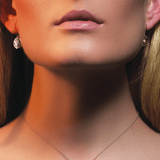 Women's Earrings - "I Love You Forever" - 18-Karat Solid Gold and Diamond Earrings - RED GOLD®