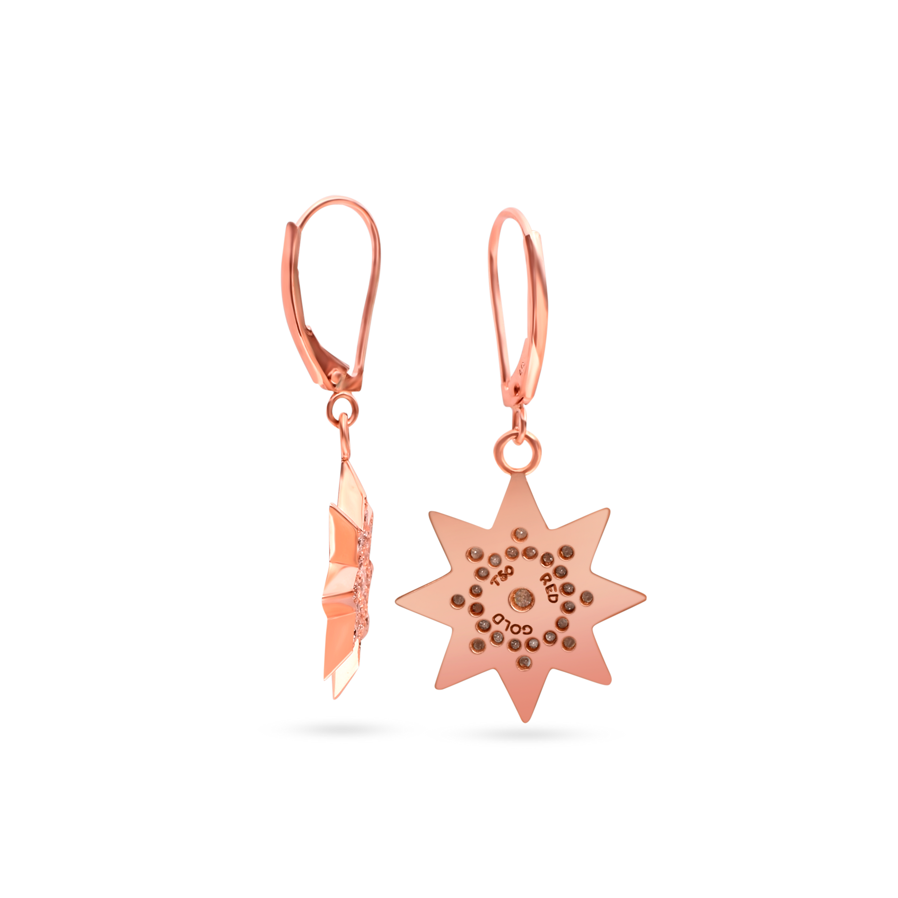 Star Earrings  -  Super Star in 18-karat Solid Gold
