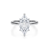 Engagement Ring - 3.00-Carat Marquis Brilliant Diamond Solitaire Engagement Ring