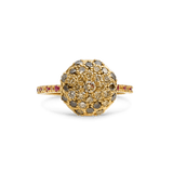 Ring-18-Karat Solid Yellow Gold With Diamonds For Women