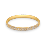 Mobility Bangle-18 Karat Solid Yellow Gold With Diamonds For Men and Women