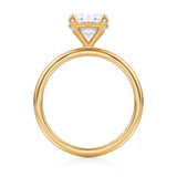 Three-Carat Oval Brilliant Diamond Solitaire Engagement Ring
