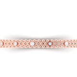 Only You Amber Hue Gold Bangle Bracelet with Diamonds