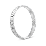 Miracle Bangle Bracelet 18-Karat Solid White Gold