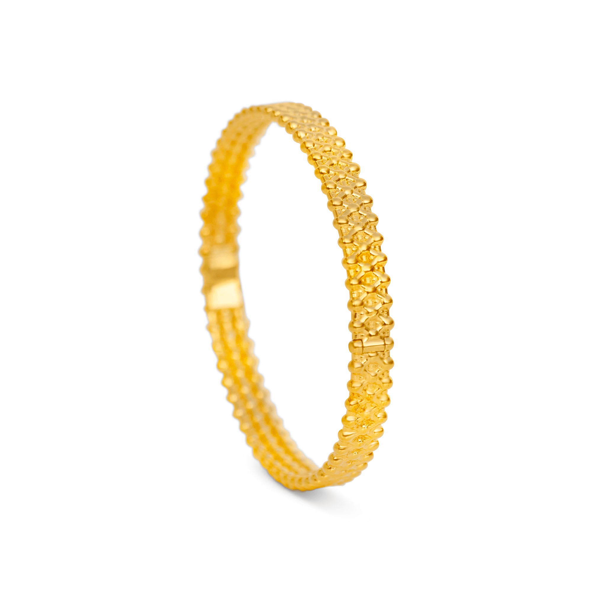 Only You Wide Gold Bangle Bracelet