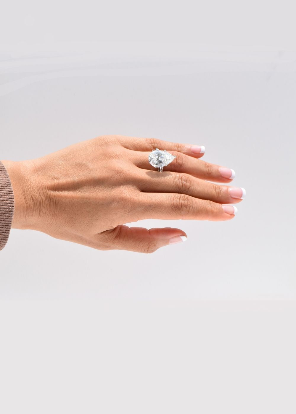 engagement ring hand model