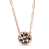 Gorgeous Black Diamond Necklace -  RED GOLD ®
