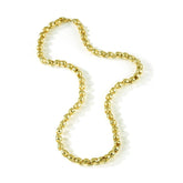 YELLOW GOLD CHAIN - LARGE AFRICAN BEAD - Chris Aire Fine Jewelry & Timepieces