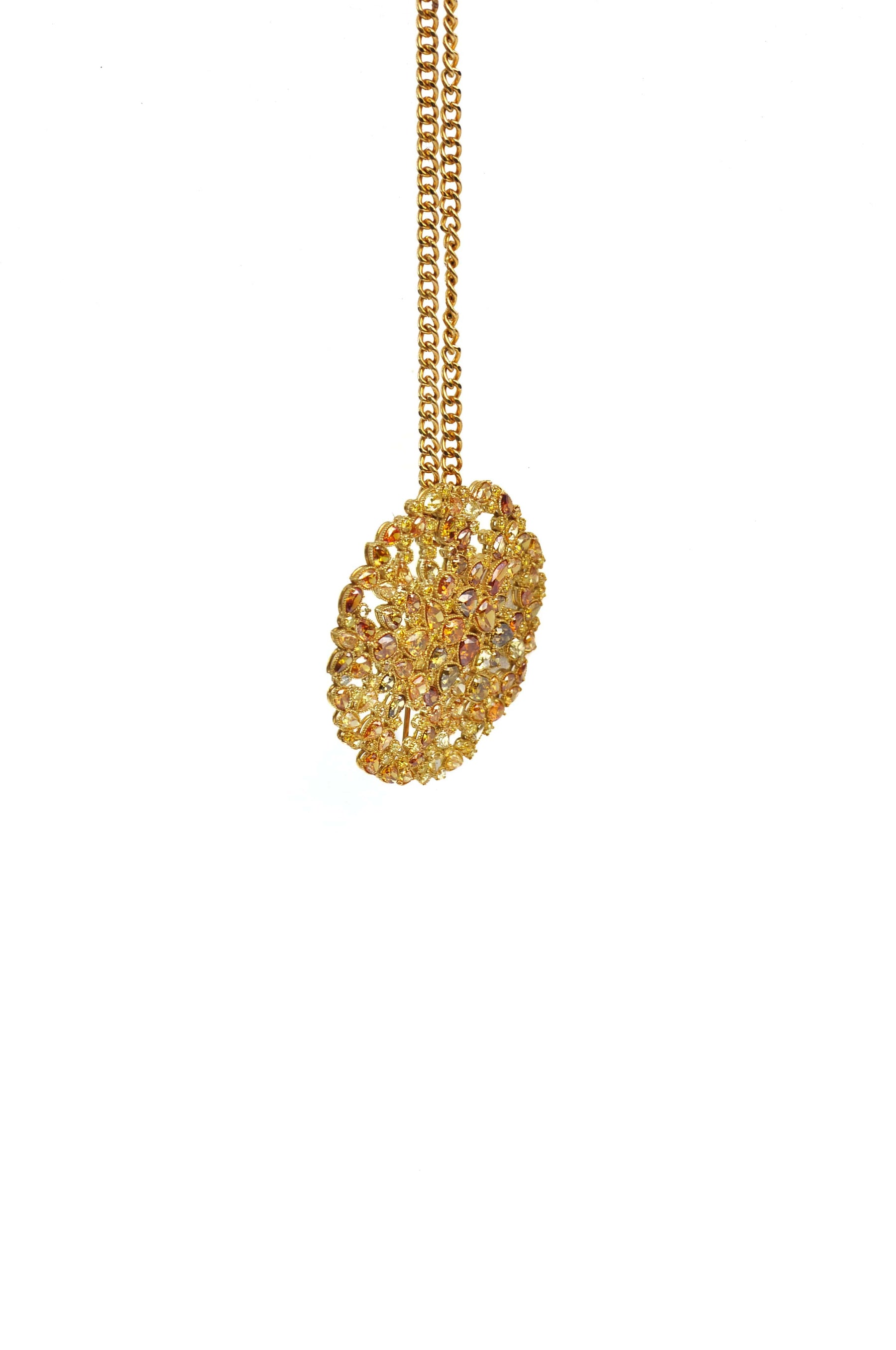 13.81 Carats Fancy Diamond Brooch and Necklace - Chris Aire Brooch - Chris Aire Fine Jewelry & Timepieces