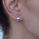 Yellow Gold Hoop Earrings - 14-Karat Solid White Gold Lightweight Huggies : Huggies Earrings
