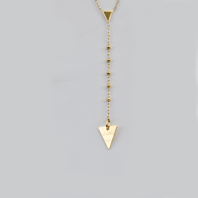 TRI-TAG ROSARY-GOLD NECKLACE