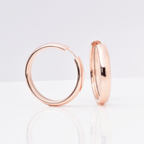 Gold Hoop Earrings - 14-Karat Solid Amber Hue Gold: Baby Fly Girl Hoop Earrings: Baby Fly Girl Hoop Earrings