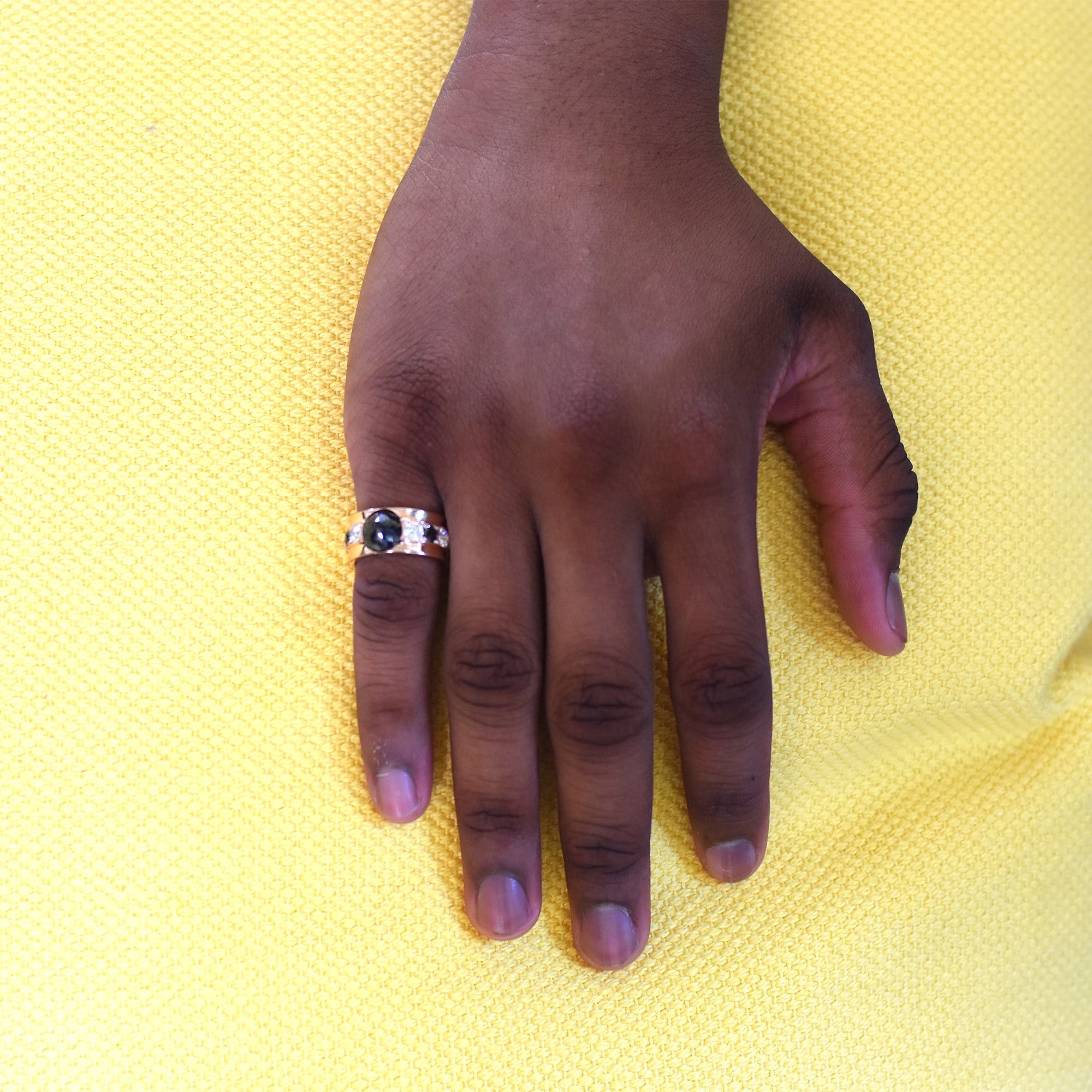 4.00 Carats Black and White Diamond Ring - Chris Aire Fine Jewelry & Timepieces