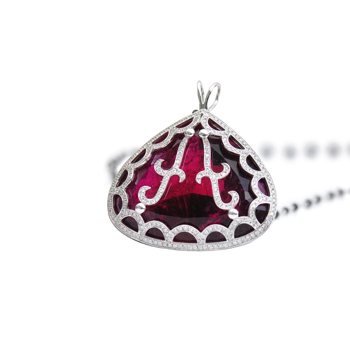 88 CARAT TOURMALINE DIAMOND  NECKLACE - WONDERFUL HEART - Chris Aire Fine Jewelry & Timepieces