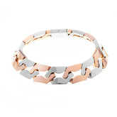 GOLD LINK TWO TONE CHOKER  NECKLACE - Chris Aire Fine Jewelry & Timepieces