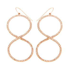 GOLD INFINITY DIAMOND EARRINGS - Chris Aire Fine Jewelry & Timepieces