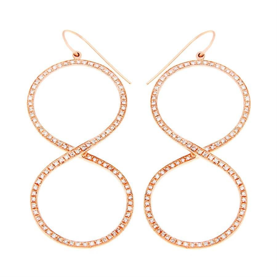 GOLD INFINITY DIAMOND EARRINGS - Chris Aire Fine Jewelry & Timepieces