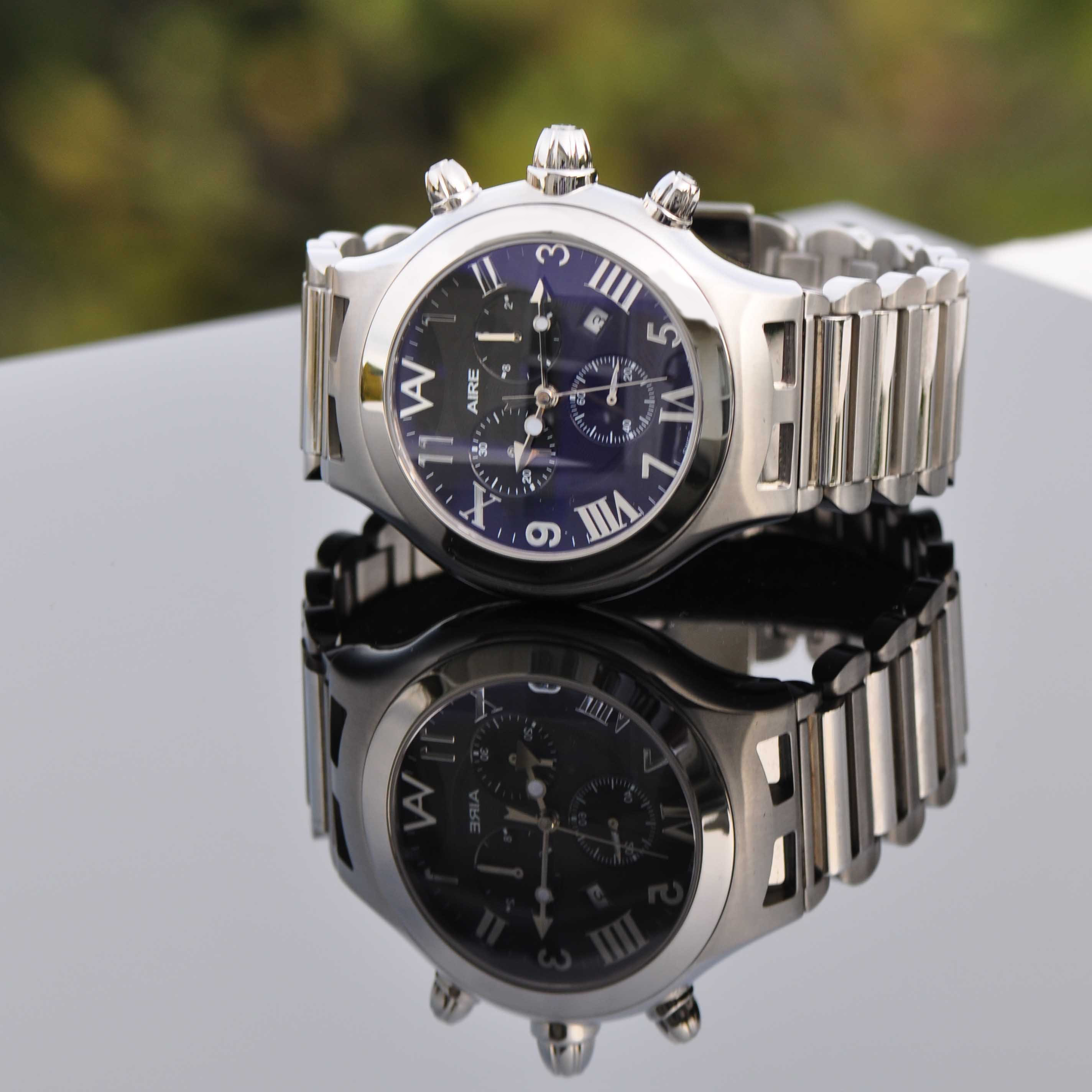 Watch - Aire Parlay Swiss Made Chronograph Over-Sized Watch For Men