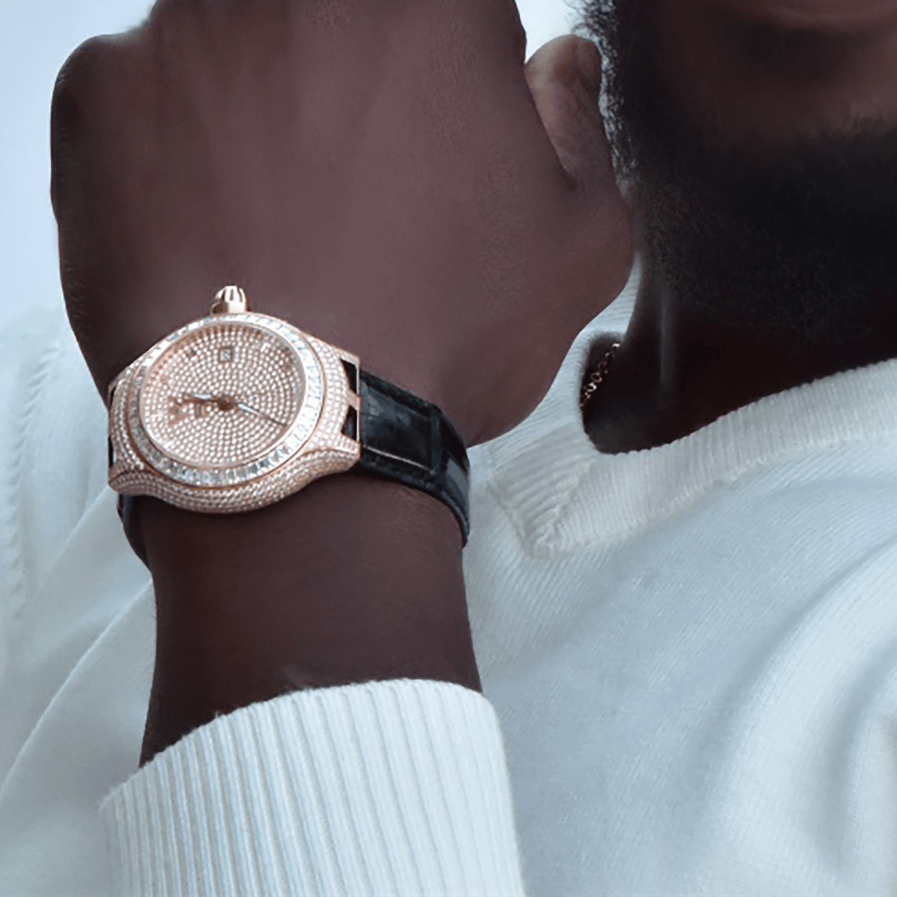 Watch Aire Parlay GMT Limited Edition 18 Karat Solid Gold With Full Diamond Case For Men