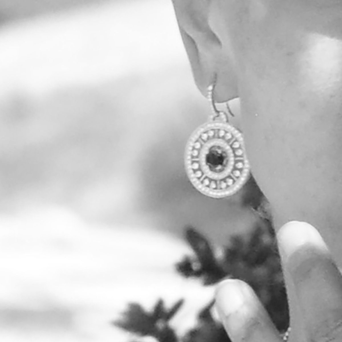 Women’s Diamond Earrings - Black and White Diamond Earrings-Duchess
