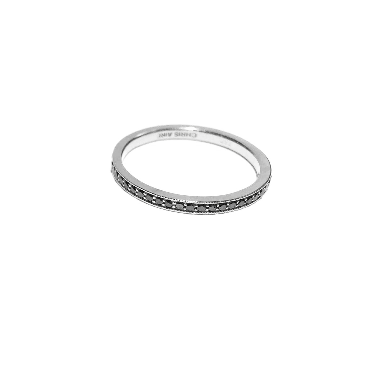 Wedding  Ring In 18-Karat White Gold Setting