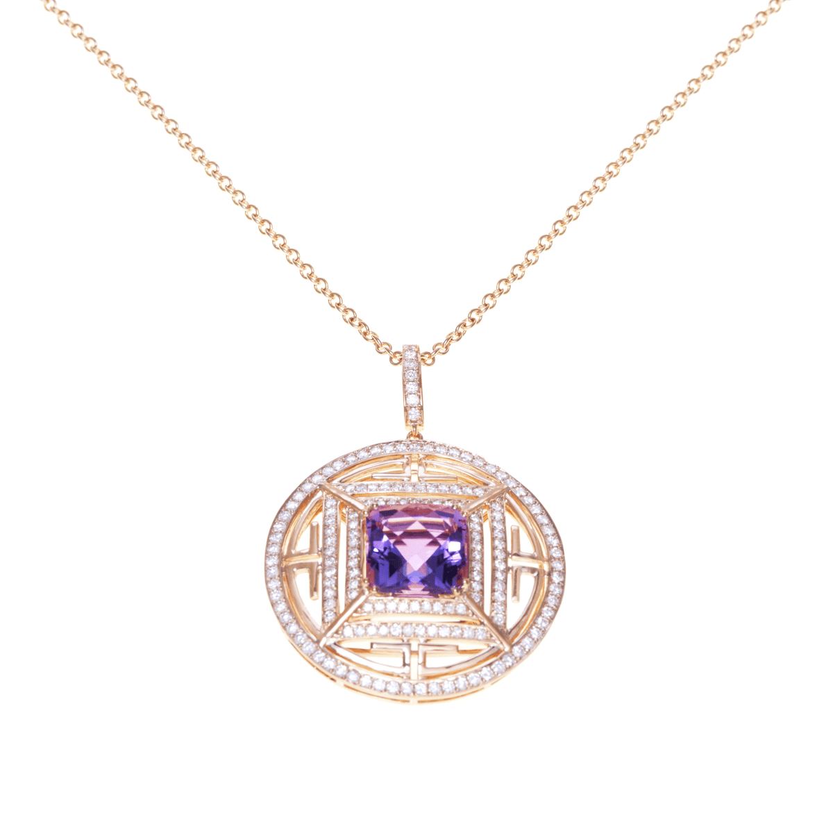 AMETHYST PENDANT -CHAMELEON - Chris Aire Fine Jewelry & Timepieces