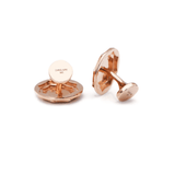 Macedonia Cufflinks -14K Amber Hue Gold, Diamond & Onyx Cufflinks  -  Red Gold®