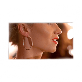 Transformation - Diamond & Ruby Hoop Earrings - RED GOLD®