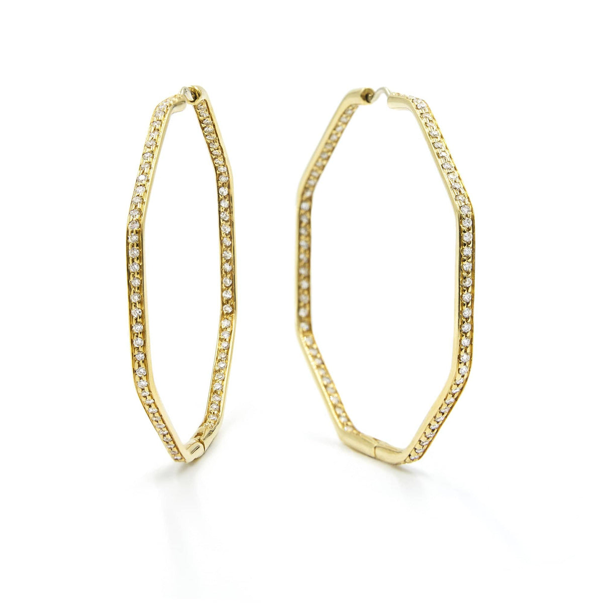 CHRIS AIRE HOOP-DIAMOND EARRINGS - Chris Aire Fine Jewelry & Timepieces