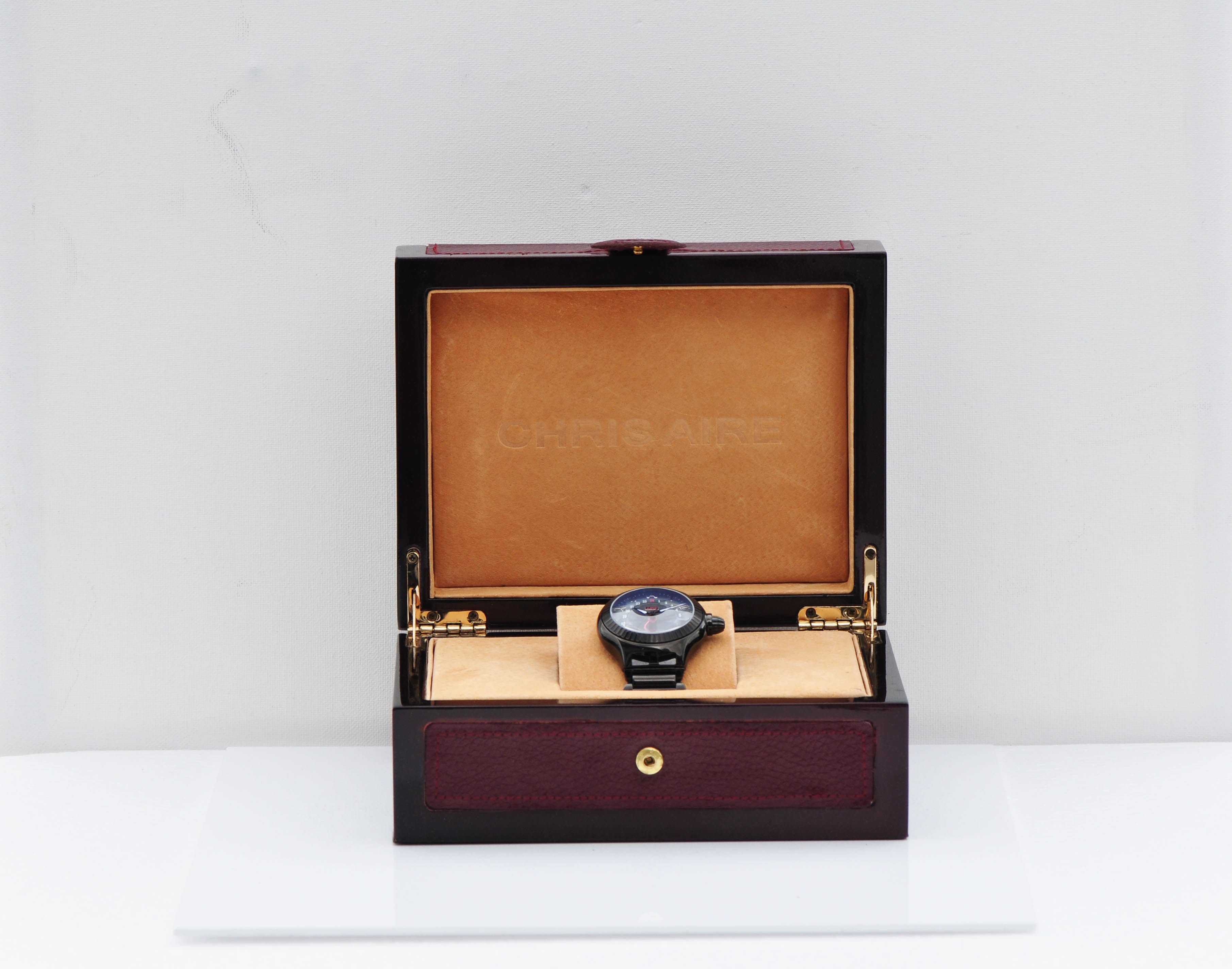 CHRIS AIRE WATCH - PARLAY GMT BLACK - Chris Aire Fine Jewelry & Timepieces